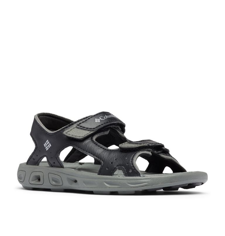 Kids' Techsun Vent Sandal, Color: Black, Columbia Grey, image 2