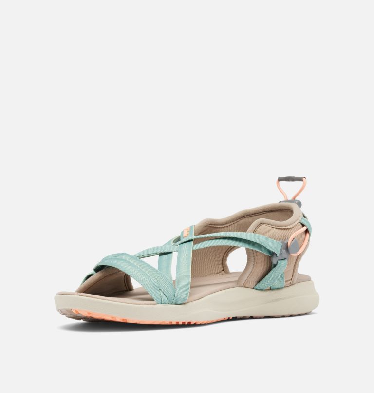 Women's Columbia Sandal, Color: Fungi, Apricot Fizz, image 7