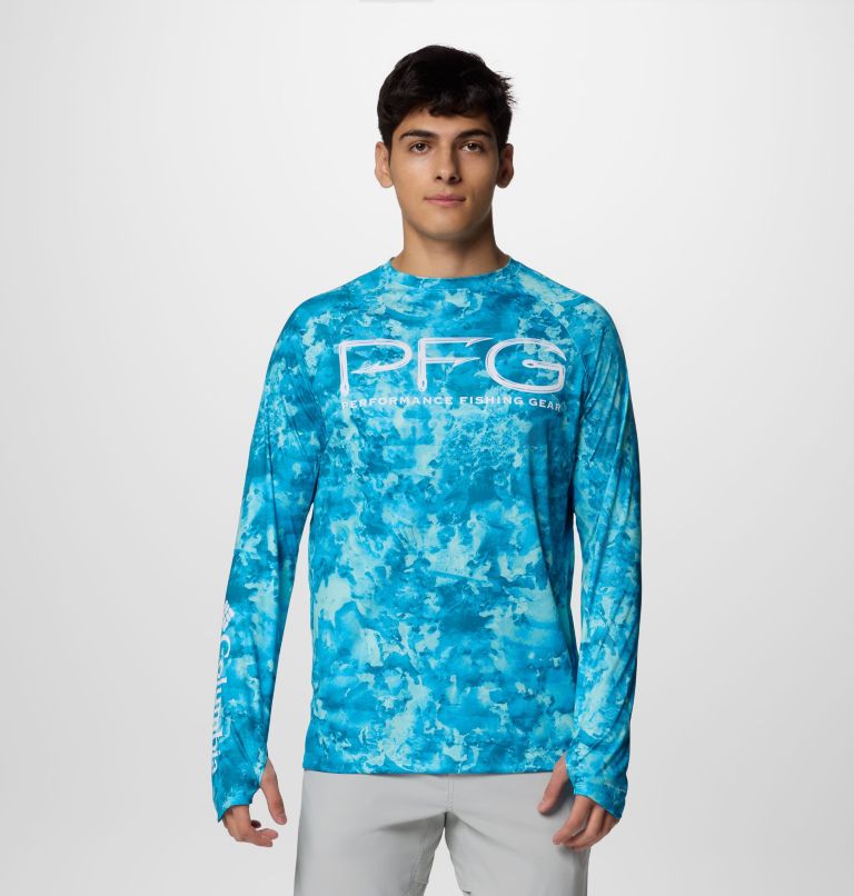 T-shirt Manches Longues Super Terminal Tackle Vent Homme, Color: Blue Echo Seamoss, image 1