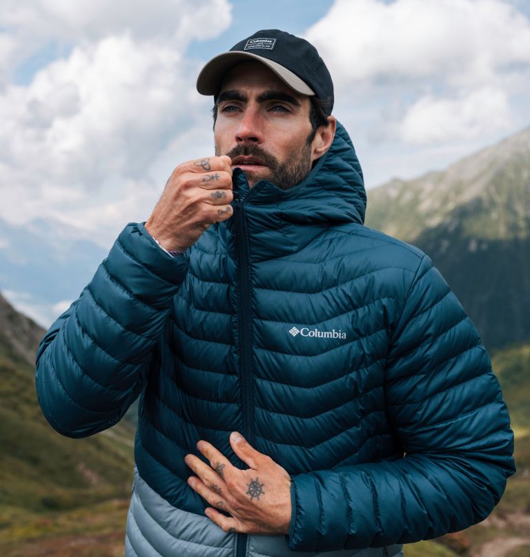 Men's Westridge Down Hooded Jacket, Color: Metal, Night Wave, image 9