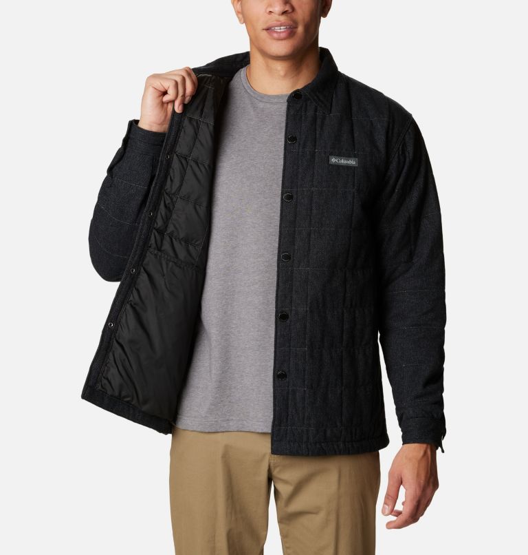 Landroamer gesteppte Hemd-Jacke für Männer, Color: Black, image 6