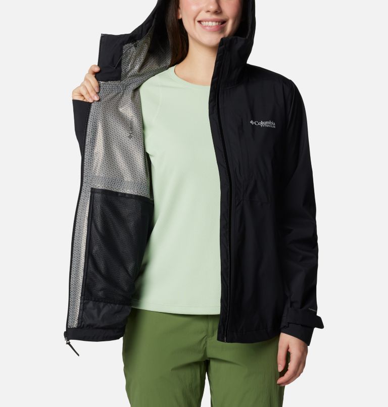 Women's Ampli-Dry II Waterproof Hiking Shell Jacket, Color: Black, image 5