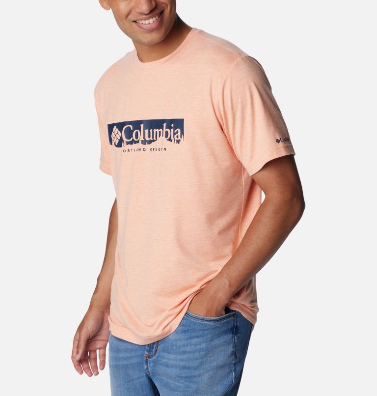 T-shirt Technique Kwick Hike Homme, Color: Apricot Fizz, CSC Box Treeline, image 5