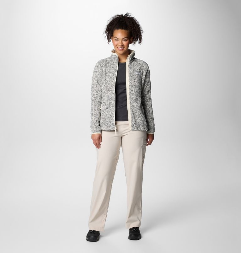 Chaqueta de forro polar Sweater Weather II para mujer, Color: Chalk Heather, image 3
