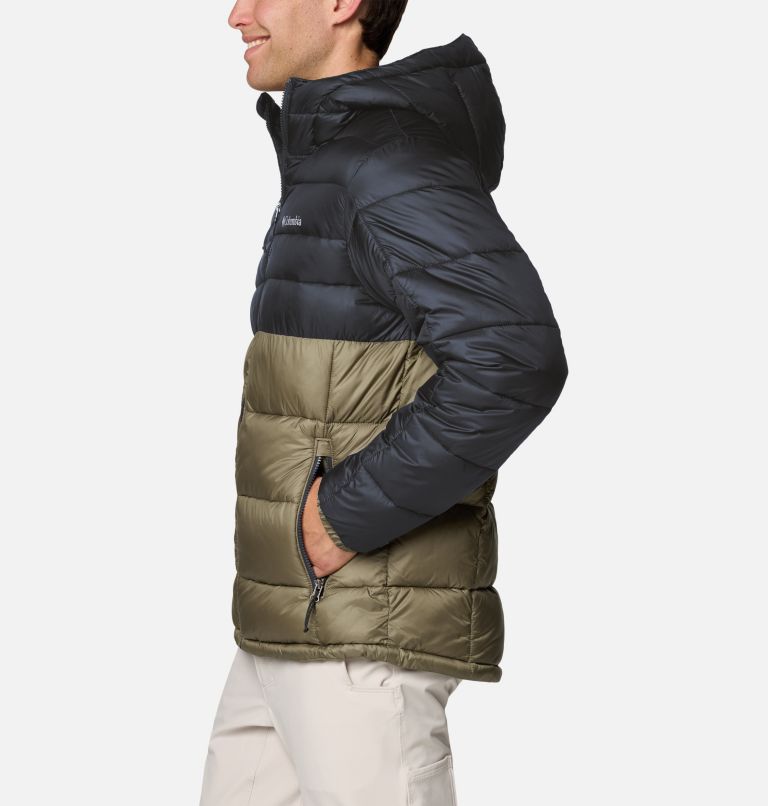 Buck Butte II isolierte Jacke mit Kapuze für Männer, Color: Stone Green, Shark, image 3