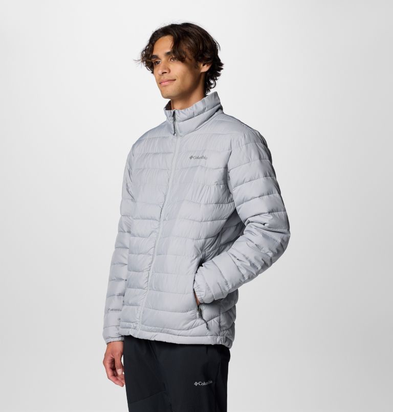 Powder Lite II isolierte Jacke für Männer, Color: Columbia Grey, image 4