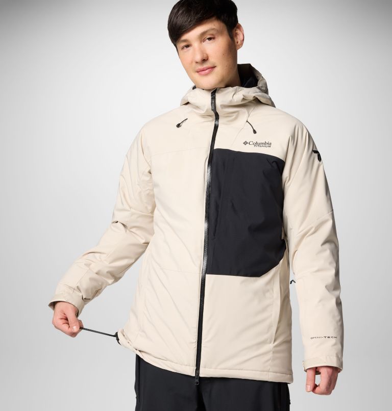 Winter District III wasserdichte Skijacke für Männer, Color: Dark Stone, Black, image 10