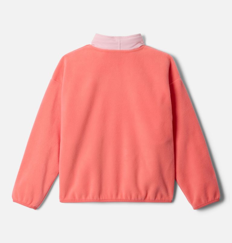 Youth Sequoia Grove Fleece Jacket, Color: Hot Coral, Satin Pink, image 2