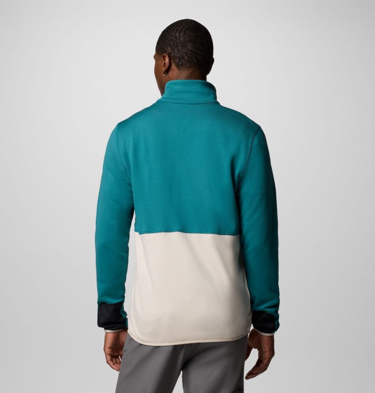 Veste Polaire Technique Columbia Hike II Homme, Color: River Blue, Dark Stone, Black, image 2