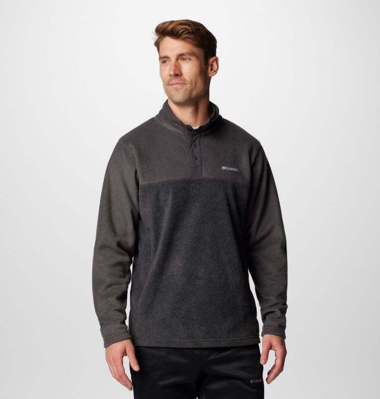 Polaire Semi-boutonnée Steens Mountain II Homme, Color: Charcoal Heather, Shark, image 1