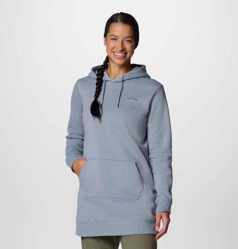 Chandail à capuchon long Burr Trail pour femme, Color: Tradewinds Grey, image 1