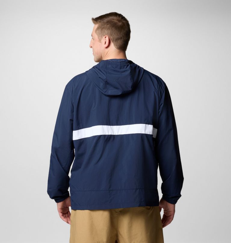 Spire Valley Windbreaker mit Kapuze für Männer – erweiterte Größenauswahl, Color: Collegiate Navy, White, image 3