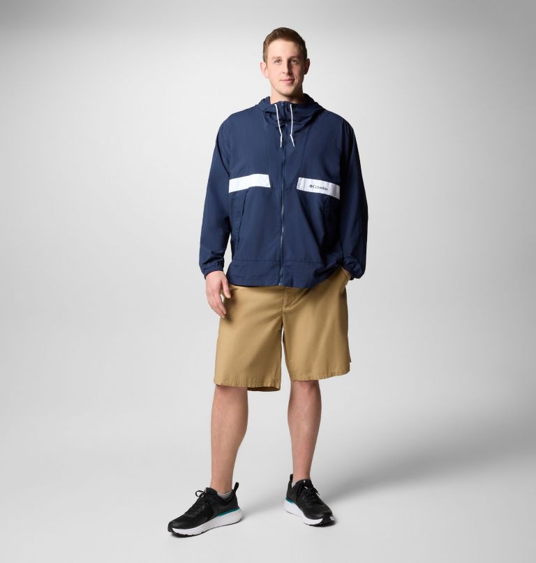Spire Valley Windbreaker mit Kapuze für Männer – erweiterte Größenauswahl, Color: Collegiate Navy, White, image 2