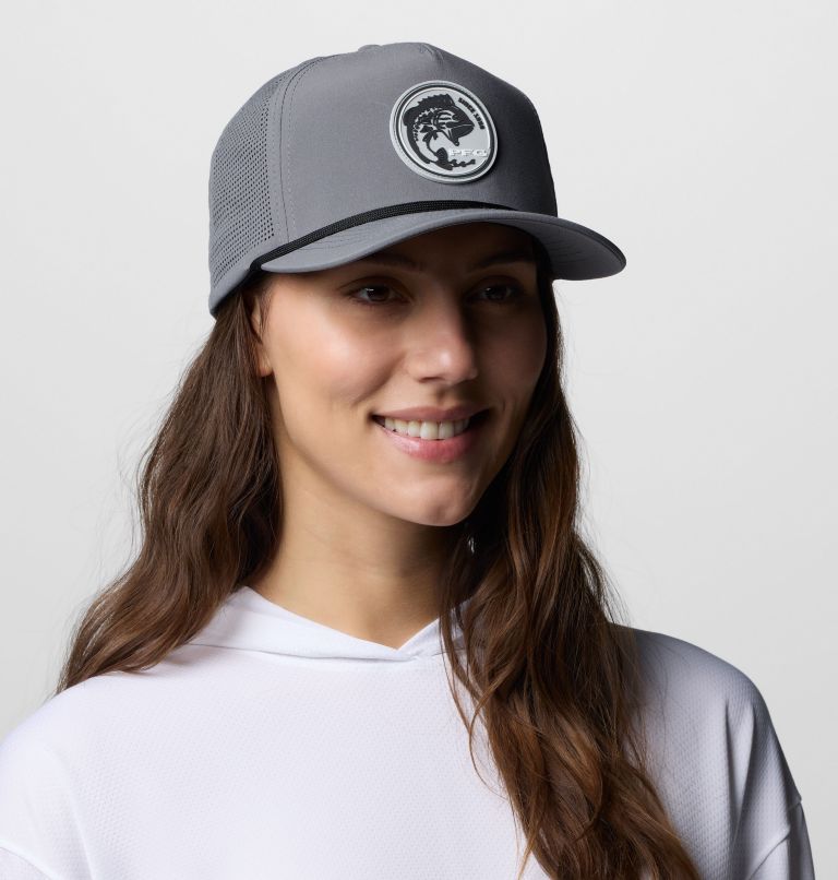 Casquette extensible à fermeture à pression Tidal Pursuit 3D, Color: City Grey, Fish Circle Bass, image 5