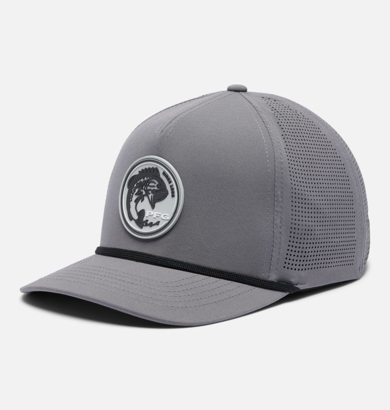 Casquette extensible à fermeture à pression Tidal Pursuit 3D, Color: City Grey, Fish Circle Bass, image 1