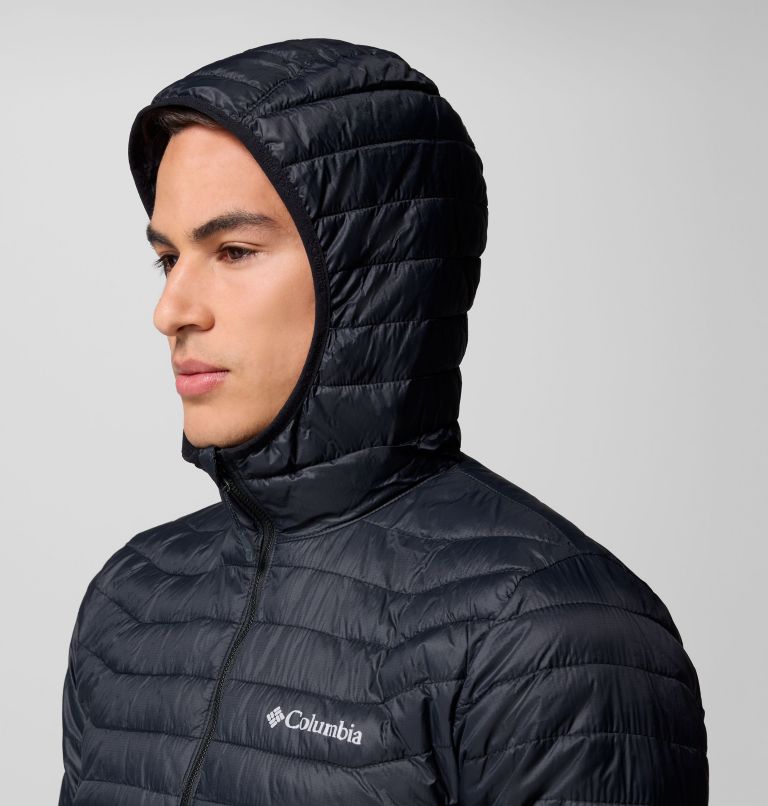 Powder Pass Hybrid Puffer-Jacke mit Kapuze für Männer, Color: Black, image 5