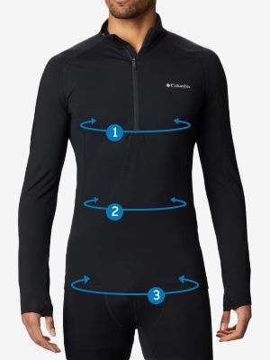 Silhouette of man with lines overlayed to visually display how to measure.